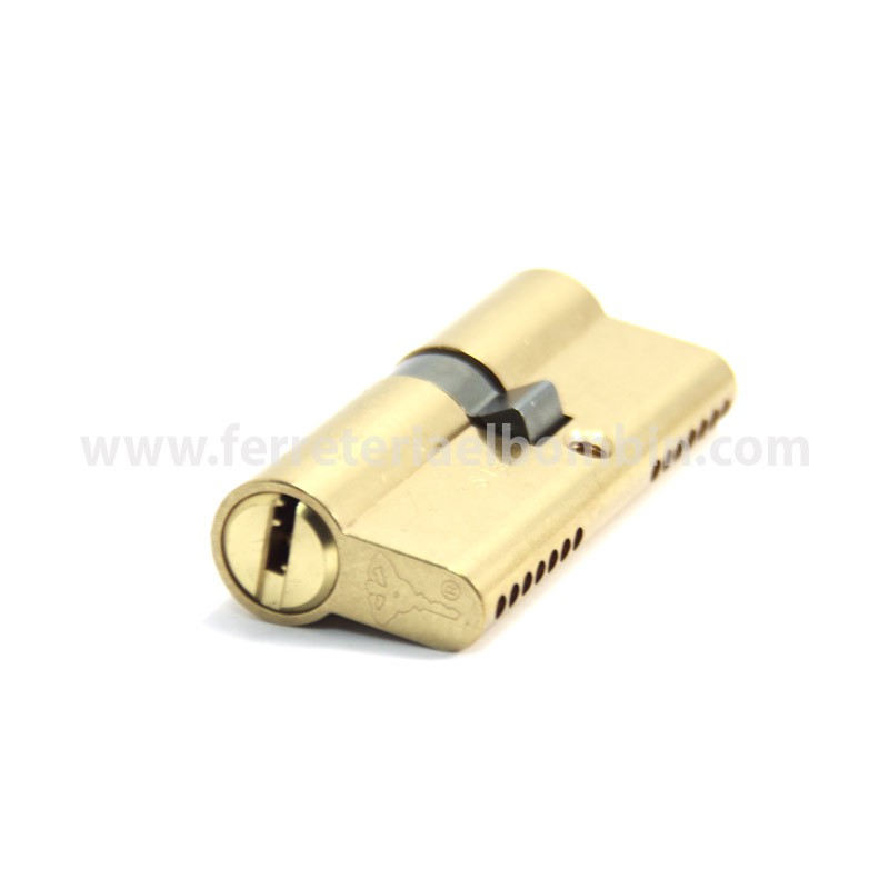 Cilindro Seguridad Mul-T-Lock 33x38mm Latón. Ferretería El Bombín